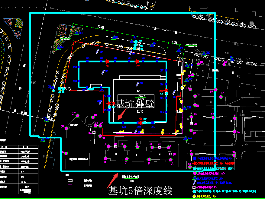 图文结合介绍如何绘制沉降观测点布置图快收藏起来吧