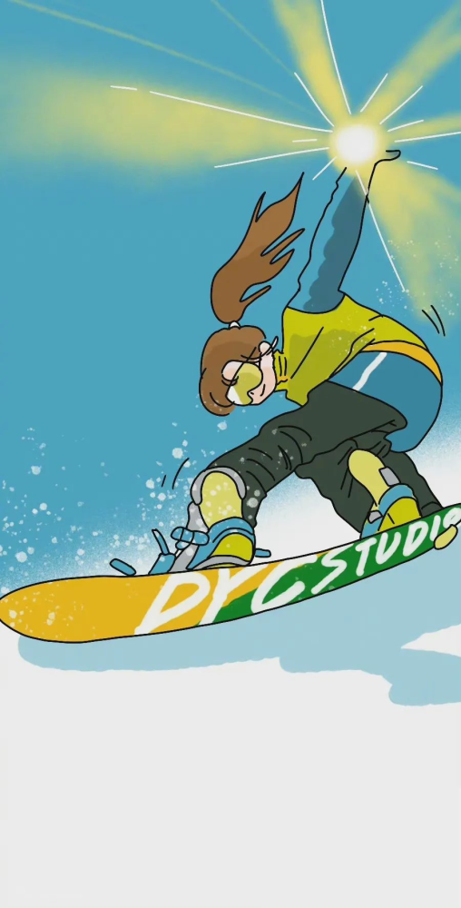 【220212】卡通滑雪壁纸