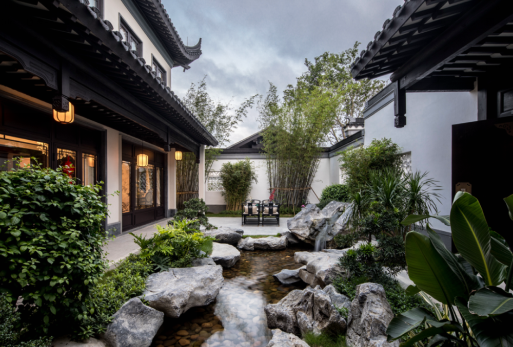 古典中式别墅庭院设计案例参考_腾讯新闻