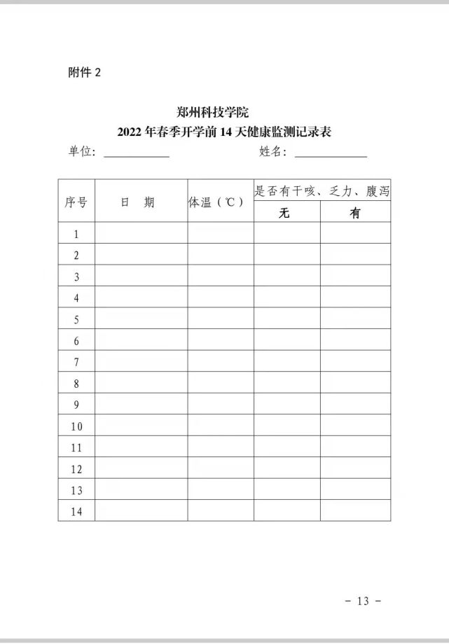 关于2022年春季学期师生返校开学安排的预通知