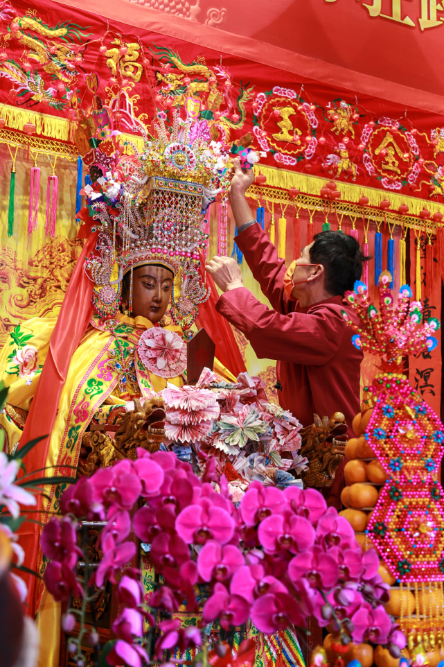 莆田元宵:(8)妈祖金身巡安布福