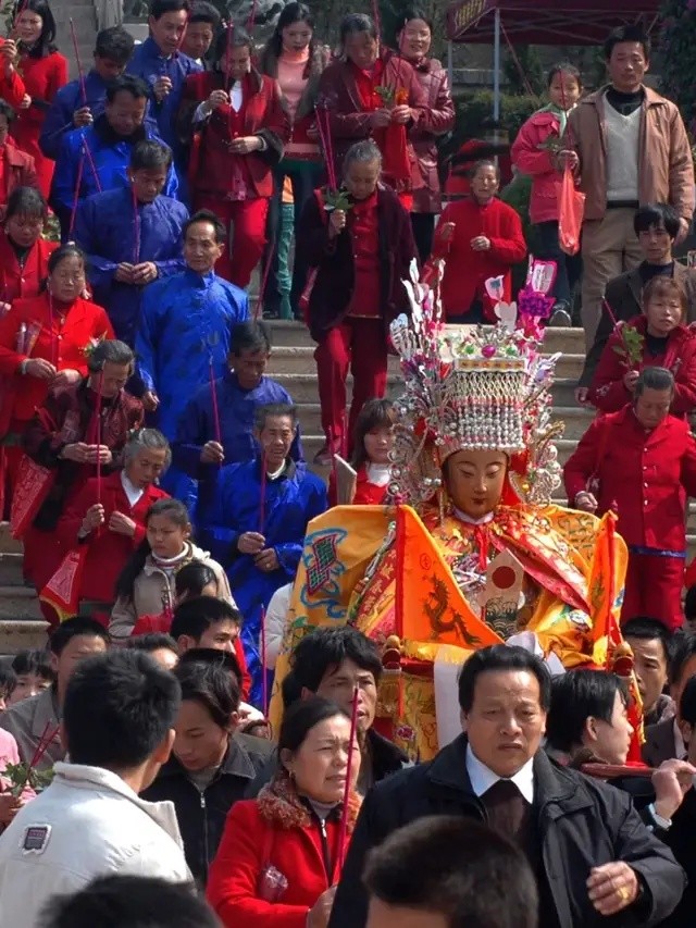 莆田元宵8妈祖金身巡安布福