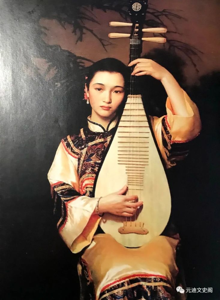 中原画风李自刚油画艺术古典人物系列作品