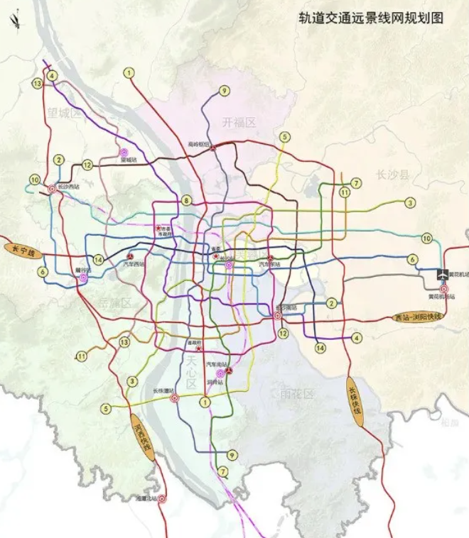 2022長沙軌道交通規劃6號線6月底載客運營長瀏長寧快線開建