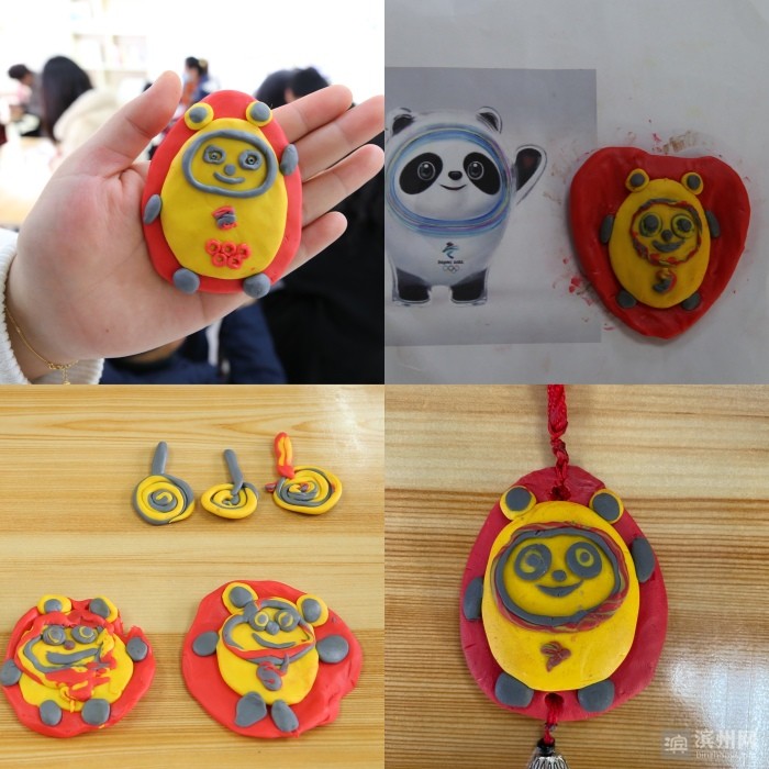 无棣陶泥冰墩墩为冬奥健儿加油喝彩