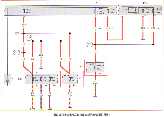 大众辉昂电动后备箱盖工作异常