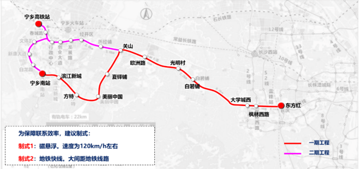 該線路將與地鐵2號線楓林西路站,6號線長慶站換乘,兩條地鐵線路均為