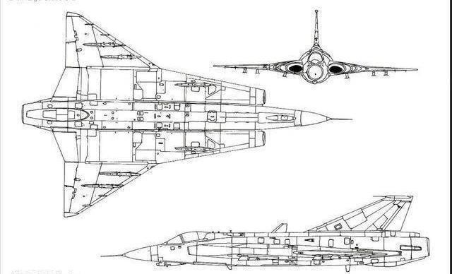 上世纪五十年代瑞典的saab龙式战斗机