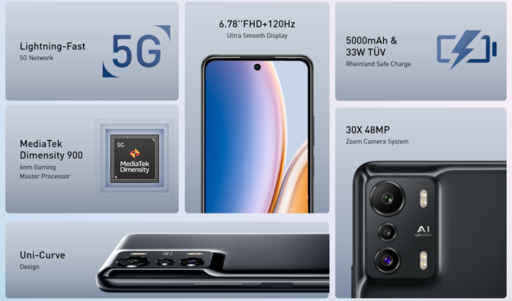 传音infinixzero5g海外发布天玑900加持