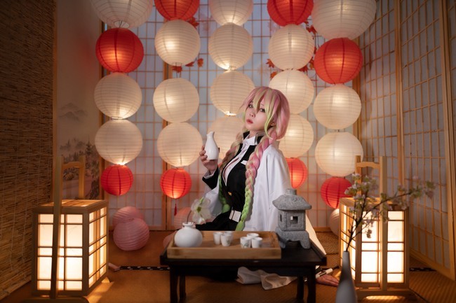 cos赏析:恋柱·甘露寺蜜璃_腾讯新闻