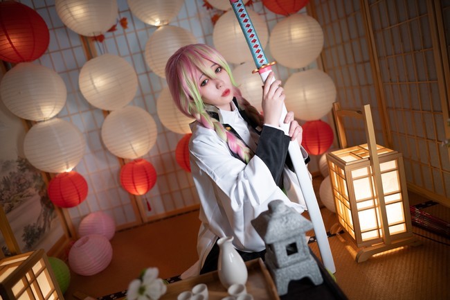 cos赏析:恋柱·甘露寺蜜璃_腾讯新闻