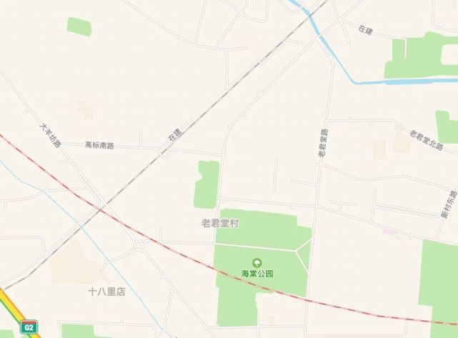 老君堂地区去年年底通了地铁,地铁17号线十八里店站修到了距离周边