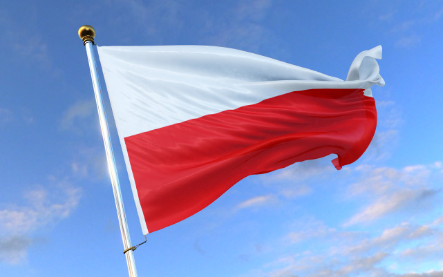 印尼波兰国旗图片