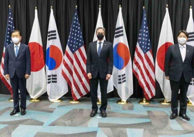 美日韩发表联合声明韩首次提台湾海峡韩媒对华发出强烈信号