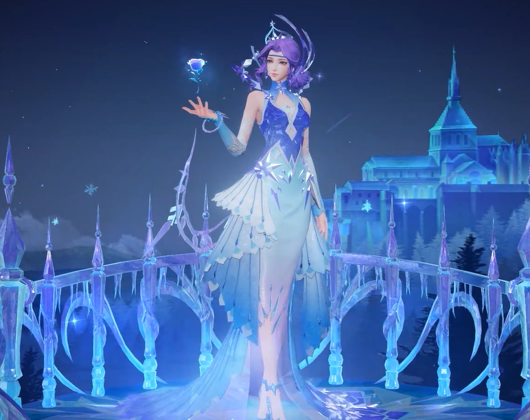 冰封爱情的神明终被爱情感染甄姬冰雪圆舞曲皮肤优化完毕