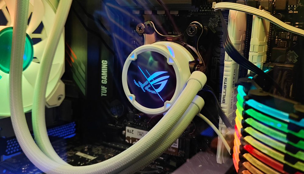 强劲散热与低噪音:华硕rog strix lc吹雪360 argb水冷安装与细节_腾讯