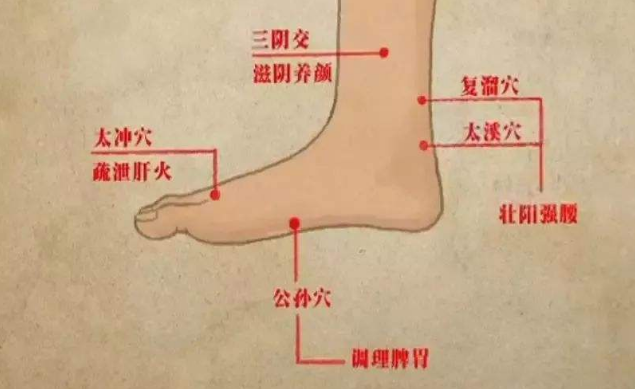女性多按三阴交穴有好处