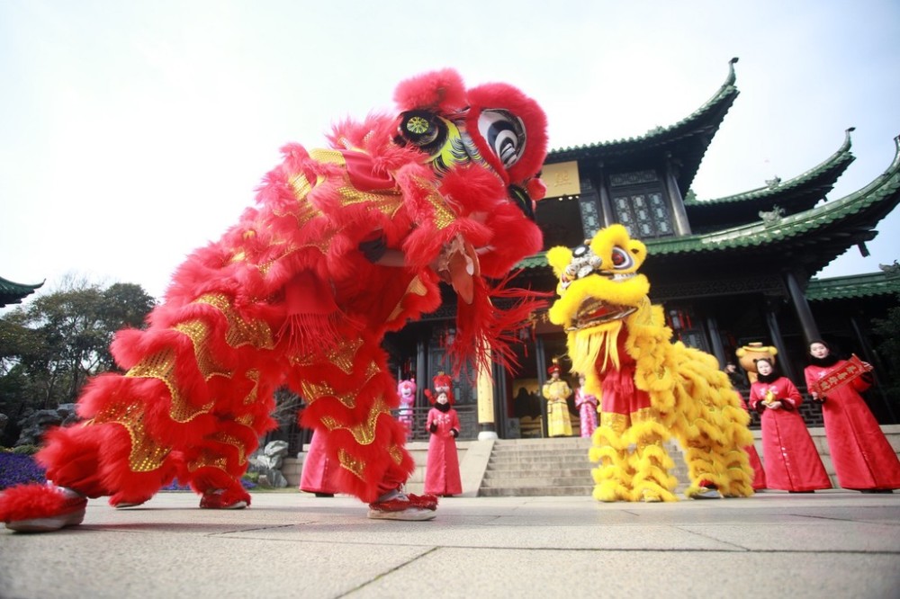 舞一曲南北对望元宵奇妙游南狮北狮热舞battle你看了吗