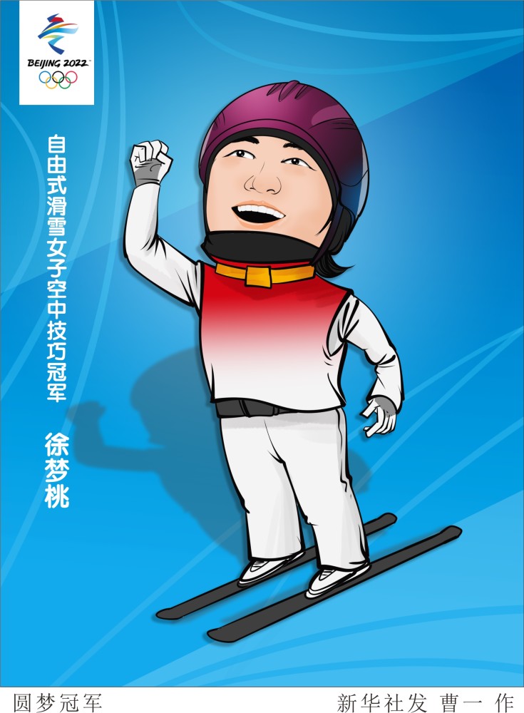 冬奥会冠军卡通图片图片
