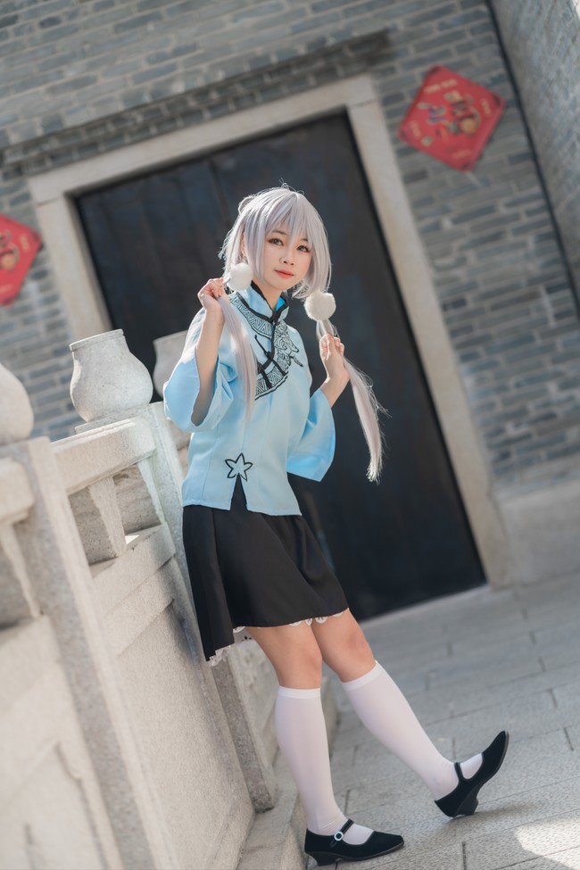 洛天依芝麻糊cosplay十五桂花香抖落一身脏