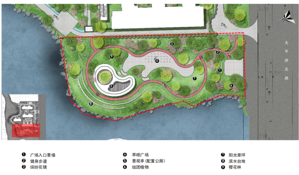 顏值超高當塗城東將新建一公園園內計劃修建噴泉櫻花林健身步道