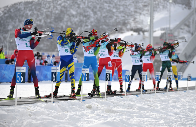 冬奥会冬季两项比赛图片