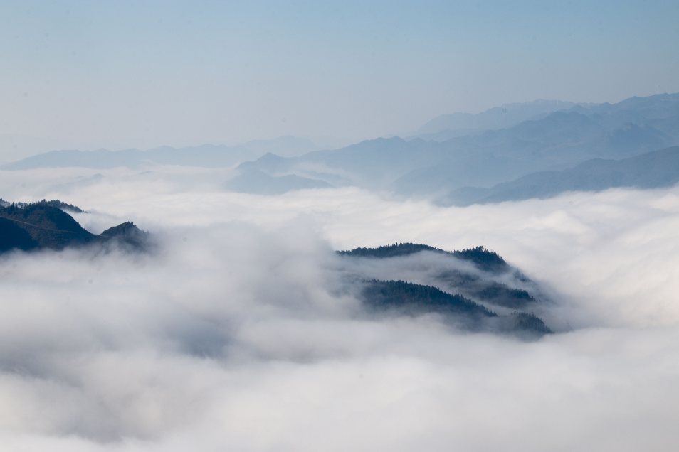 宛如仙境盘州今日云海美爆了