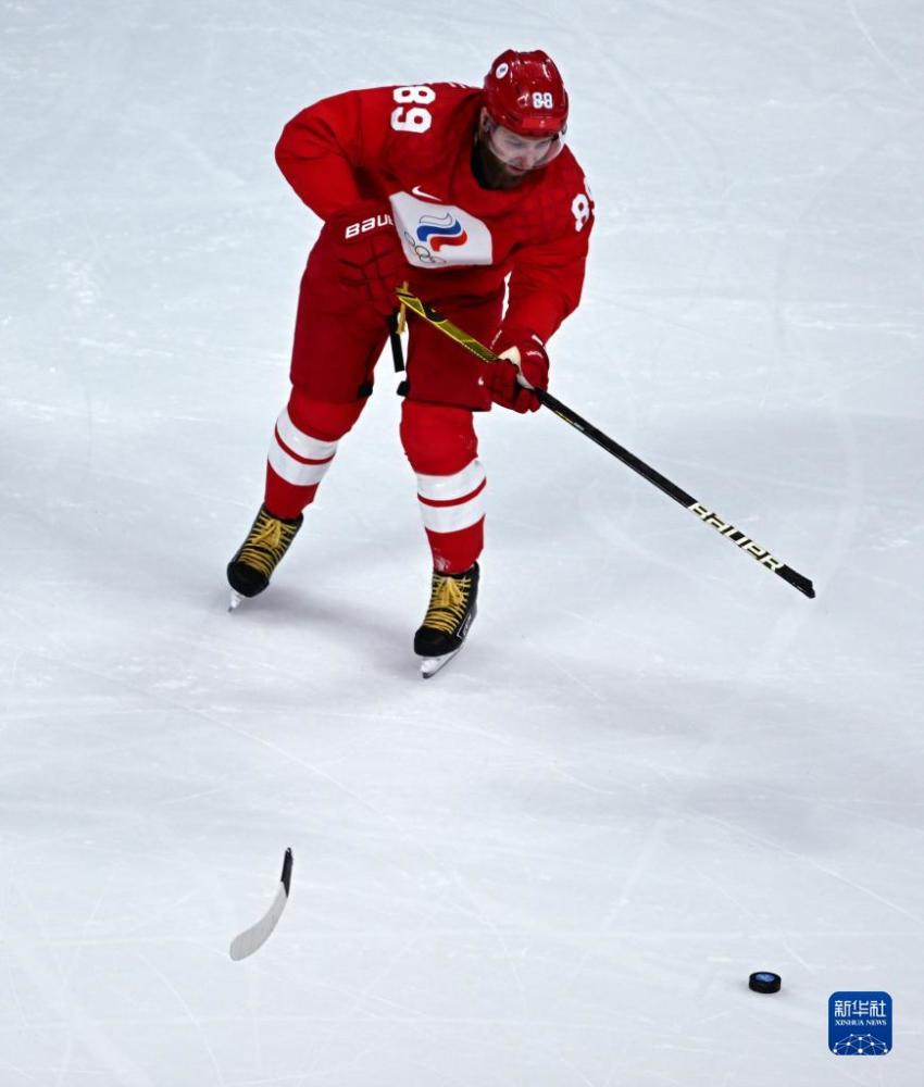 冰球男子四分之一决赛俄罗斯奥委会队胜丹麦队