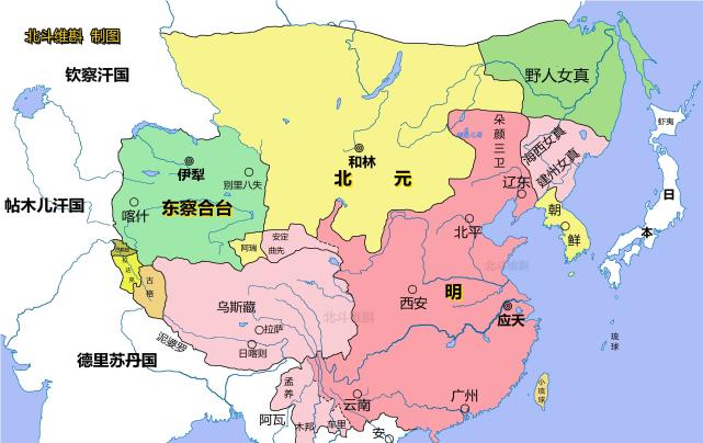 从地图看明朝版图变迁初期达到顶峰后期200年局限于长城之内