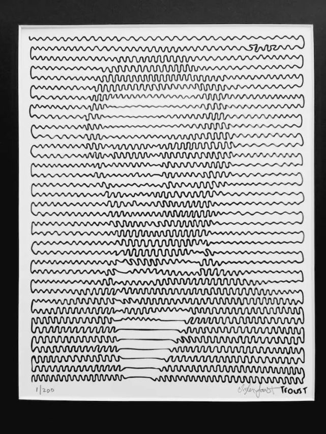 一根连续不断的线涂满整张纸面完成作品让人惊呆了