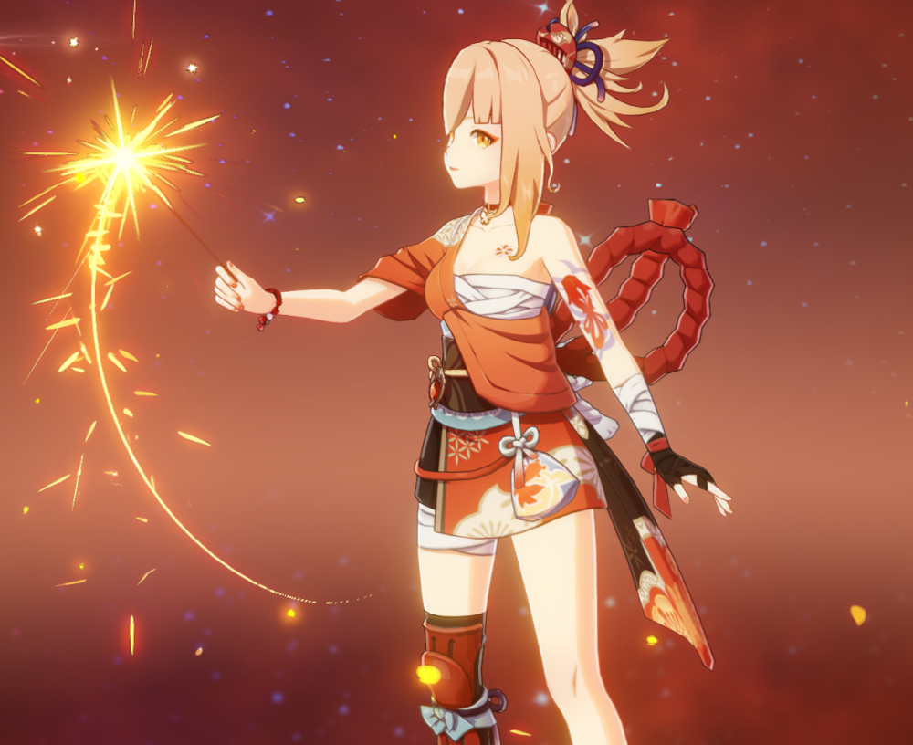 原神八重神子强度低怎么了等售后呗宵宫的售后等了半年呢