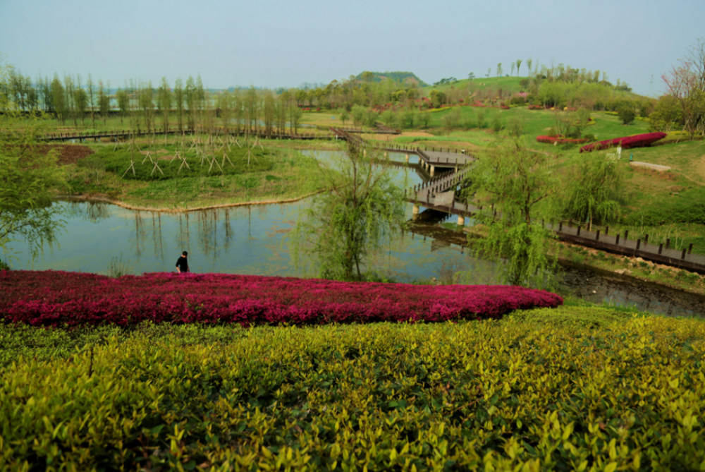 貴陽大數據科創城中央公園貴安新區月亮湖星月湖公園開園迎客