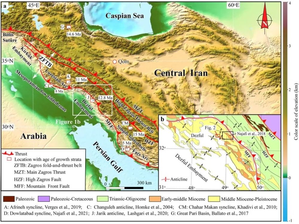 孫繼敏等tectonics伊朗扎格羅斯前緣斷裂及前陸盆地構造變形時間