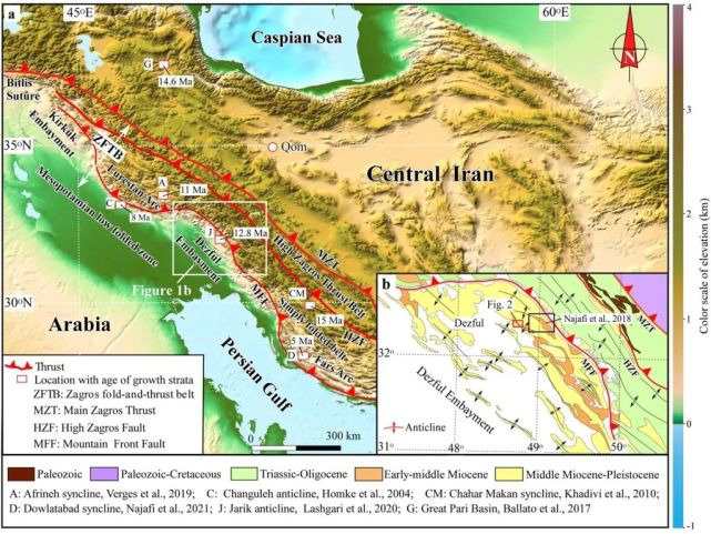 孙继敏等tectonics伊朗扎格罗斯前缘断裂及前陆盆地构造变形时间