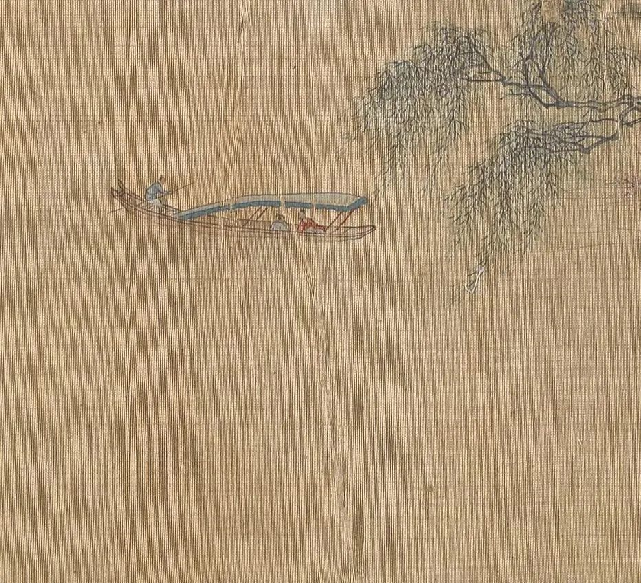 精品欣赏扁舟一叶湖海生涯古画里的船