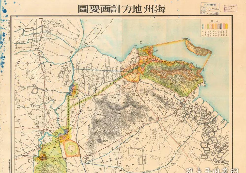 東海與灌雲分界線連雲都市1961～1983年的連雲港市(省轄市)地圖.