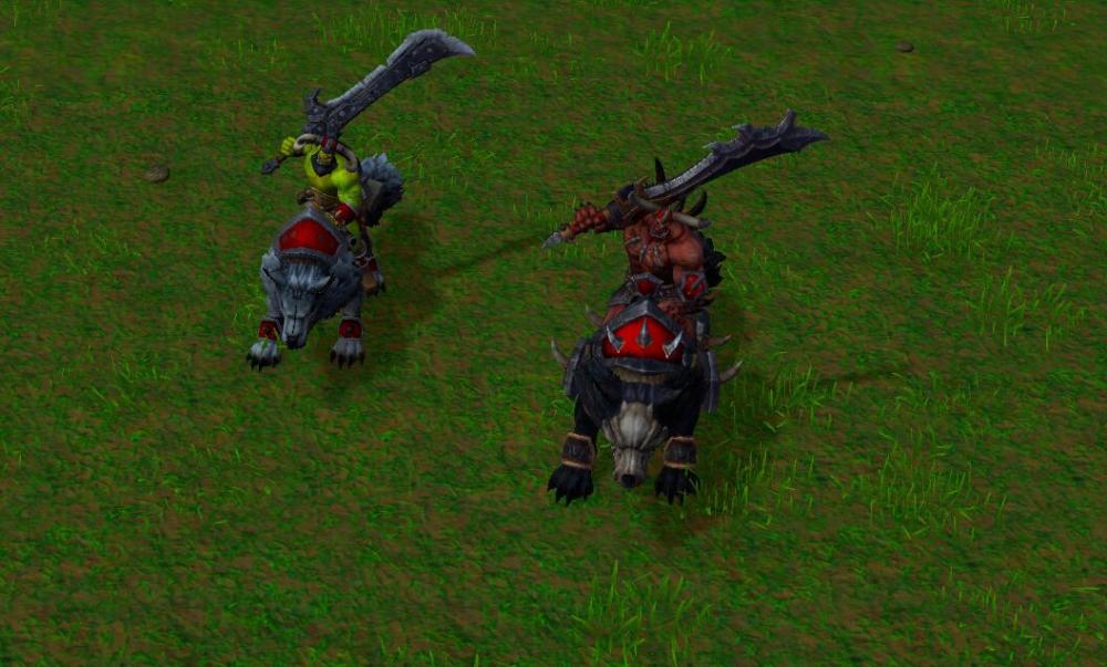 狼骑兵与邪兽人狼骑兵作为兽族前期的主要战斗单位,步兵的受关注程度