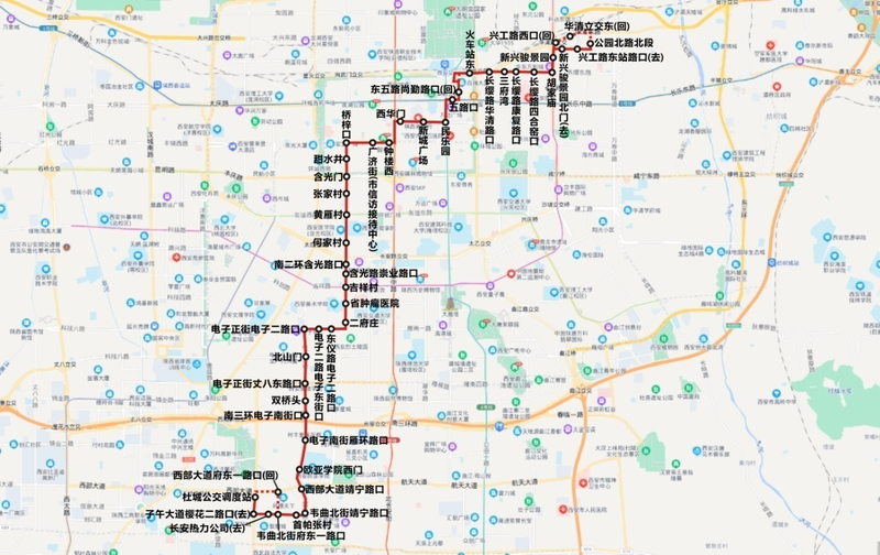 408公交车路线图图片