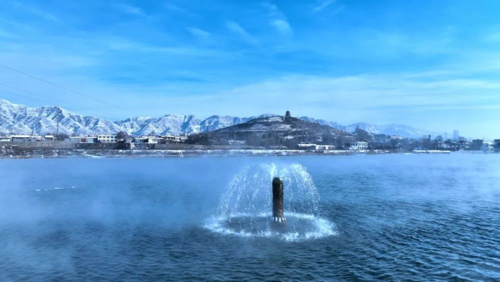 央视关注丨山西朔州雪后气温降神头泉雾气蒸腾