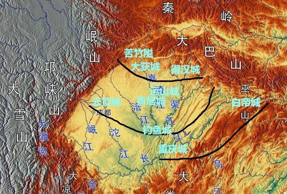 在成都东面的一座山上有一处遗址见证了南宋抗蒙的悲壮