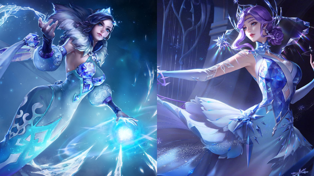 甄姬皮肤冰雪圆舞曲优化对比旧版特效你更喜欢哪一款