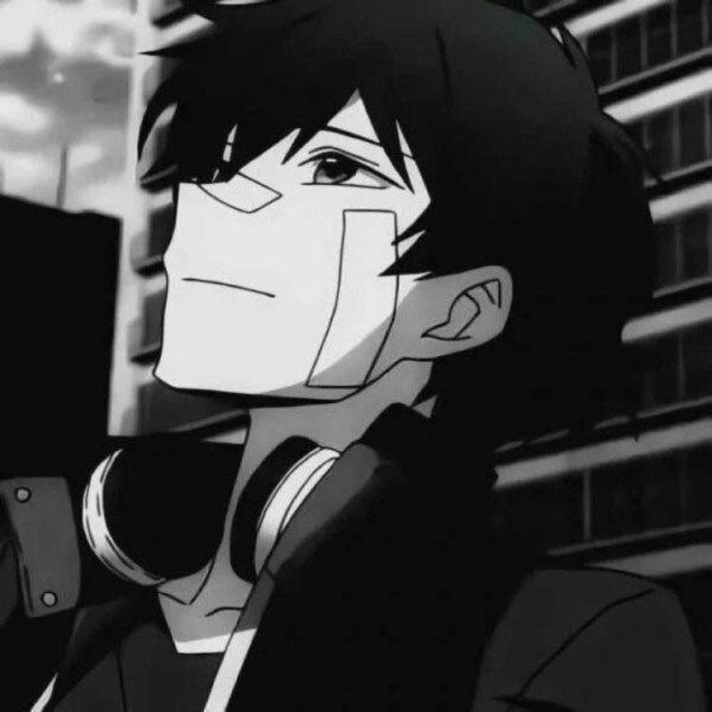 动漫头像黑暗男生头像我好像释怀了