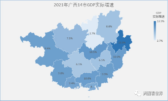 广西各市2021年gdp排名出炉南宁领跑柳州低迷百色和北海反超贵港防城