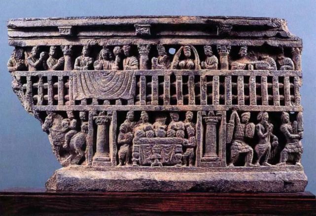 犍陀罗浮雕八王分舍利图