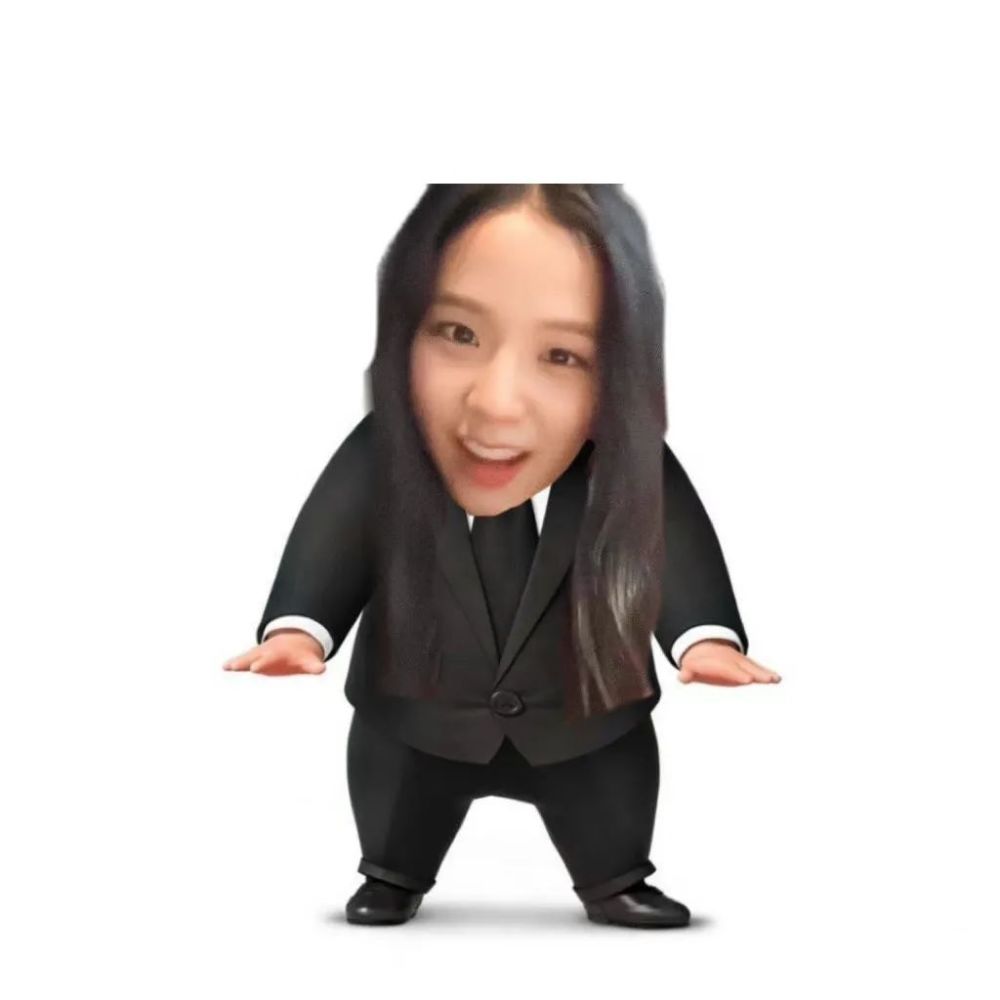 西装小人金智秀表情包
