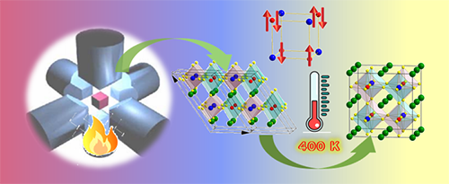 进展极端条件合成的多阶钙钛矿新材料及孤对电子构效调控