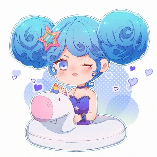 王者荣耀头像:小乔缤纷独角兽星元套装