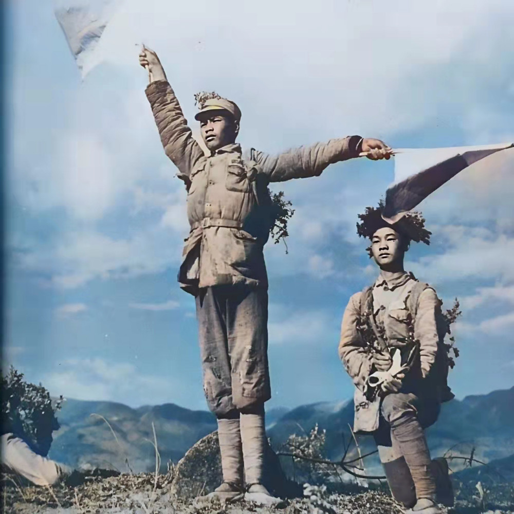 中国远征军1944年在滇缅战场上拍摄的真实照片