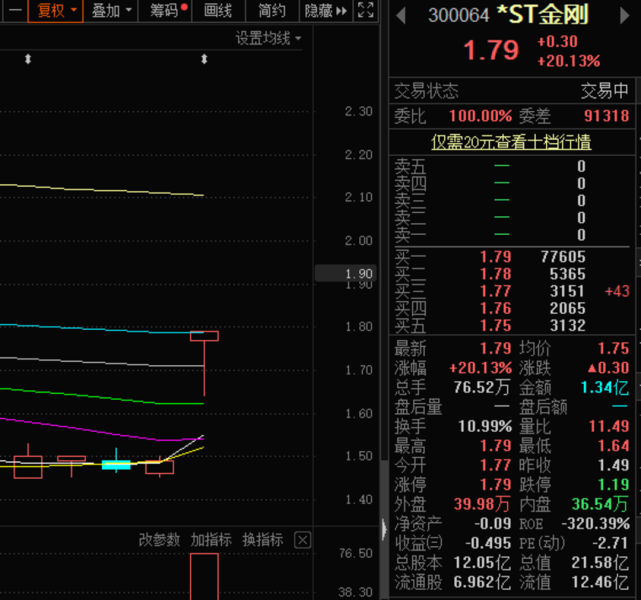 st金刚董事长郭留希被采取强制措施公司股价却强势涨停