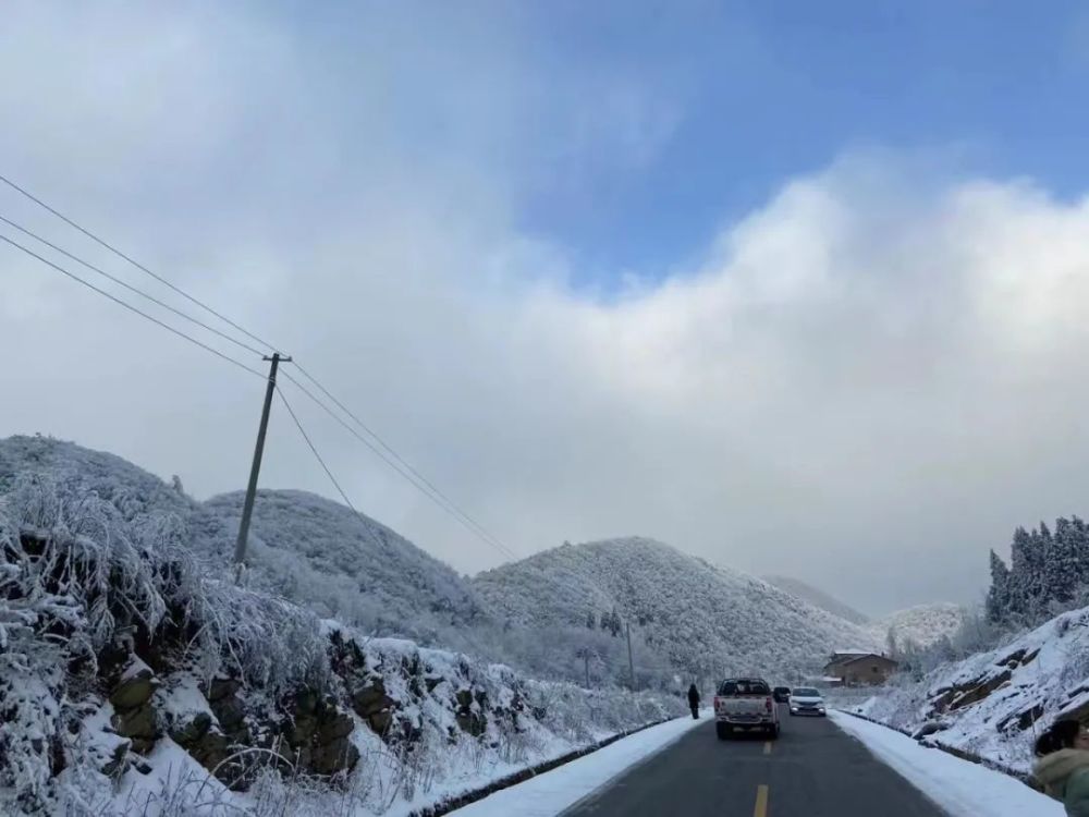 多图视频石柱县城又飞雪各乡镇雪景照片流出看看有你家吗